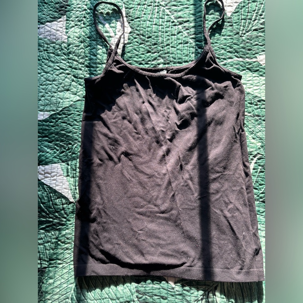 The Limited Classic Black Spaghetti Strap Tank Top